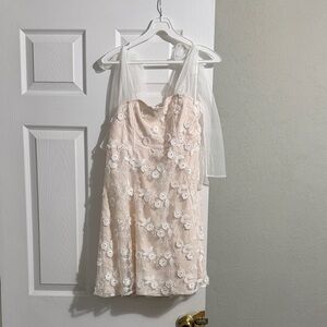 3D floral Dress